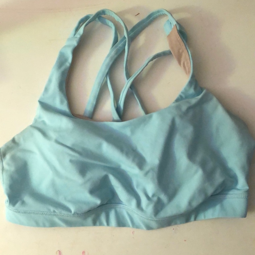 Light blue lulu lemon sports bra